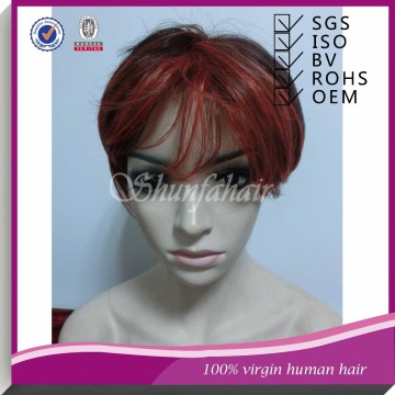 synthetic red wig, short hair wig ,synthetic hair wig