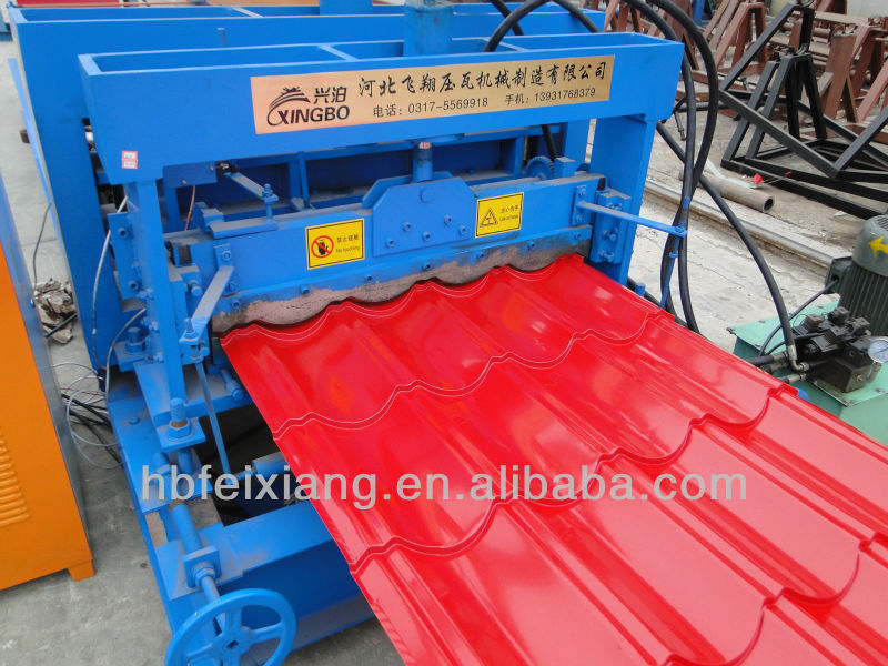 FX steel roofing glazed plate making machine