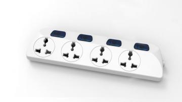 Universal socket in 4 outlet