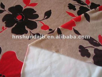 printed micro velour fabric