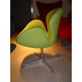 Modern mid century fabric Swan Chair