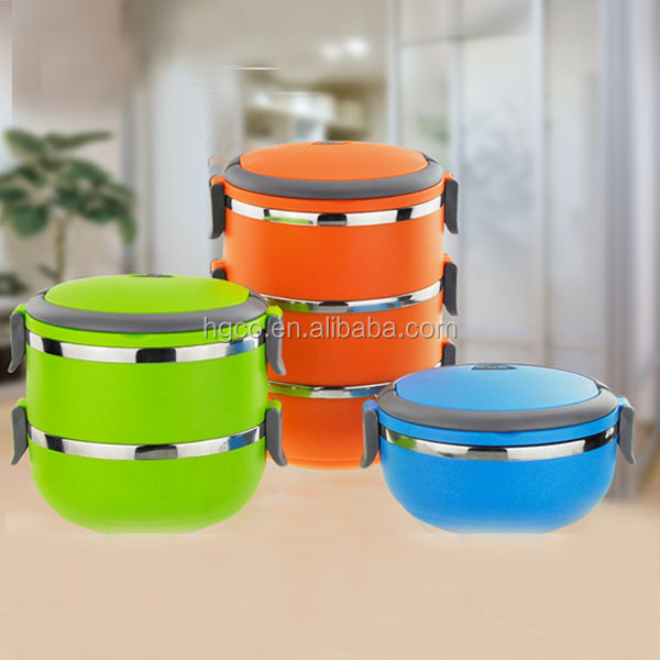 factory direct sales plastic handle lunch box for kids lunch box stainless steel steel tiffin box