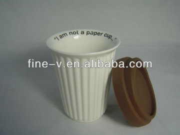 Silicone dringking cup,green tea cup without handle