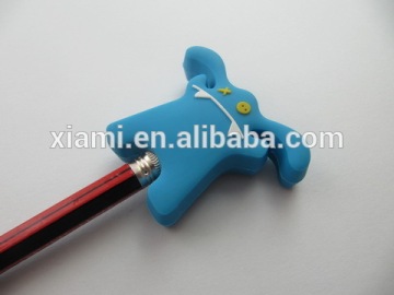 high quality lovely ghost shape silicone pencil eraser topper