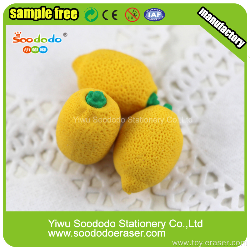 lemon eraser fancy design as stationery