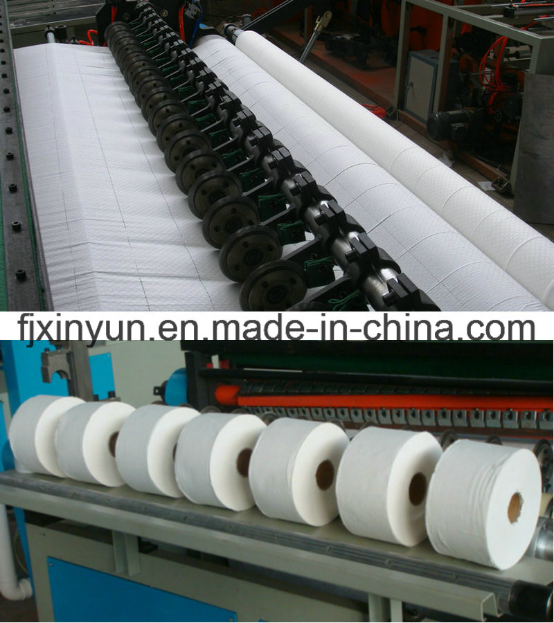 Automatic Jumbo Roll Toilet Paper Slitting and Rewinding Machine