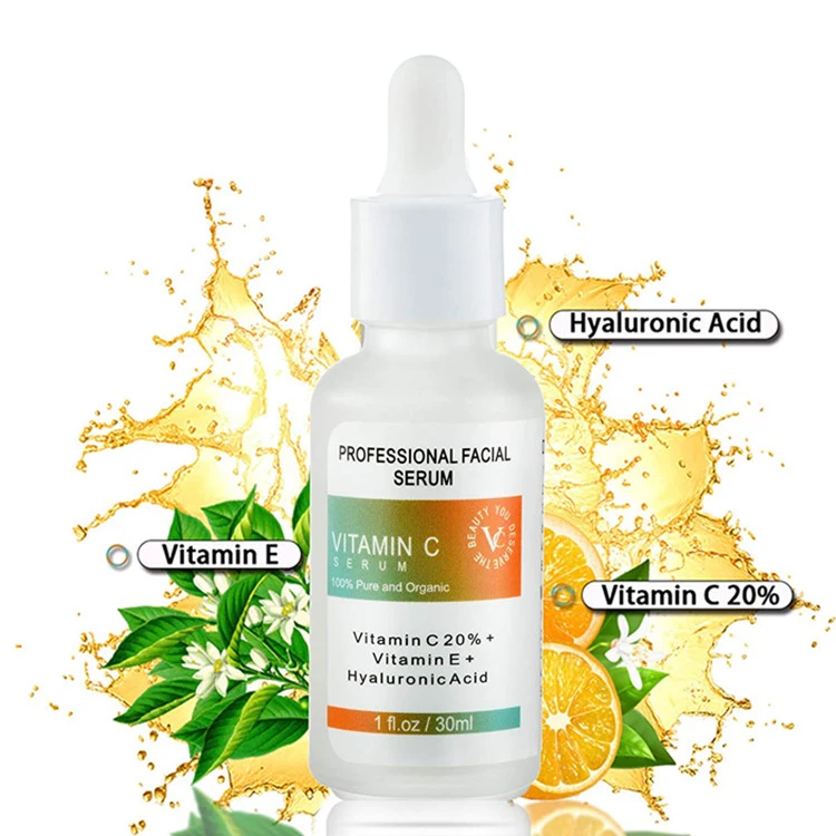 100% Pure Organic Anti Aging Moisturizing Facial Vitamin C Serum