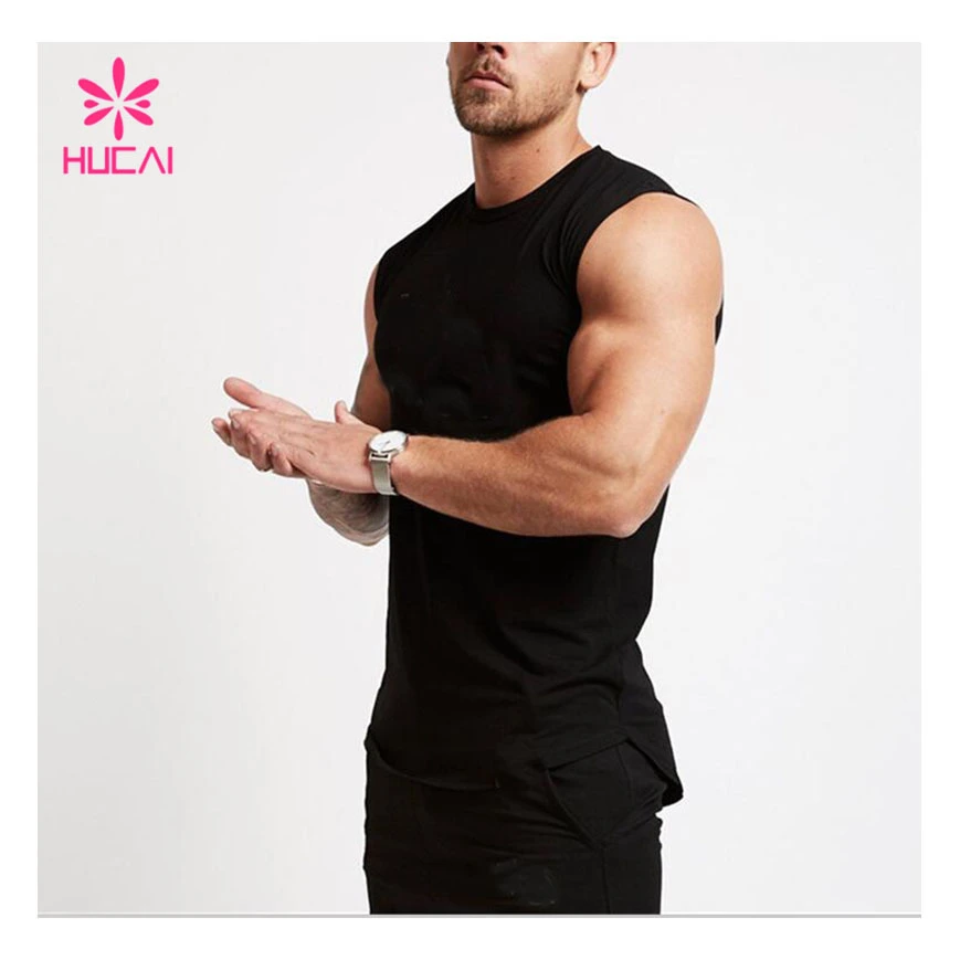 High Quality Mens Fitness Cotton Tank Top Workout Clothing