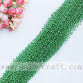 Riz de 3MM - ficelle perlée de fausse perle de fil de couleurs vert foncé de taille pour le décor