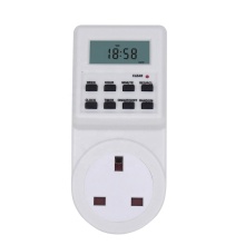 UK Type I Smart Plug Socket - Digital Programmable Kitchen Timer Switch for Household 220V