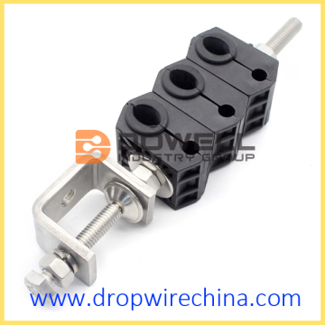 Outdoor wire anchor feeder cable clamp