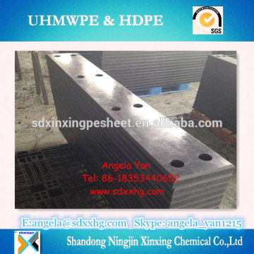 Marine fender UHMWPE face panel/pads