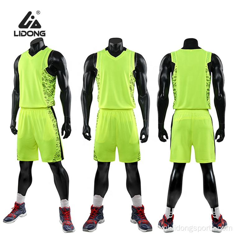 Nieuwe mode -basketbaluniformen Aangepaste basketballirs