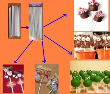 paper lollipop sticks paper sticks cake pop sticks
