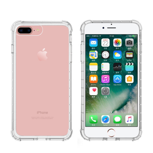 Thiết kế đơn giản Transparent TPU Iphone 8 plus case