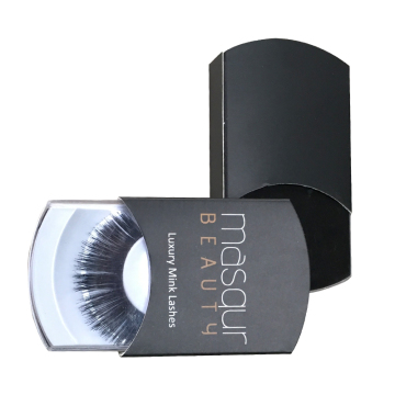 Black Color Custom False Eyelash Packaging Box