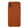 Capa de telefonia de couro premium para iPhone X