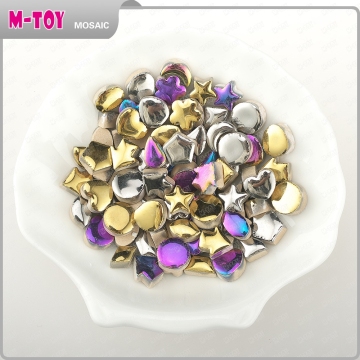 CS46 DIY Irregular Black Hand Craft Ceramic Glazed Mosaic