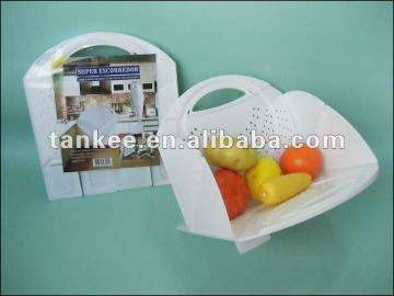 Folder plastic colander or folding colander or plastic colander