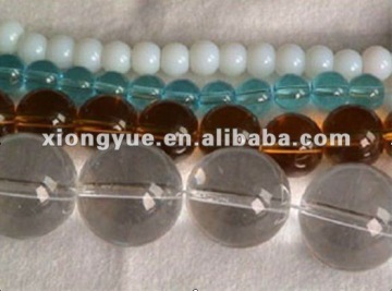 8mm round smooth crystal glass beads