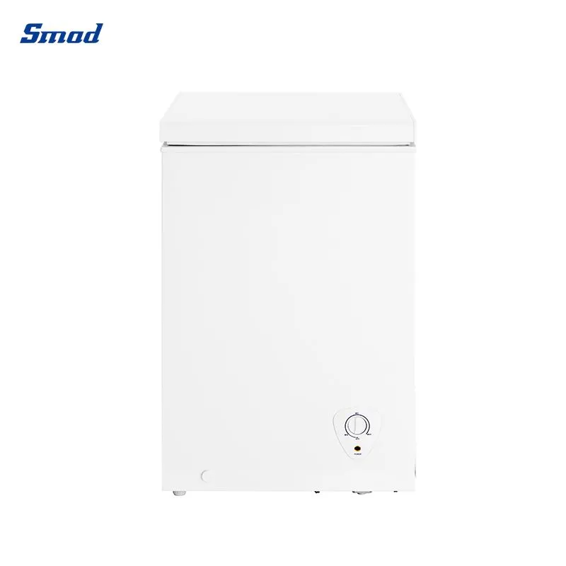 Smad 3.4cuft 97L Mini Deep Chest Freezer for Home Garage Frozen Storage