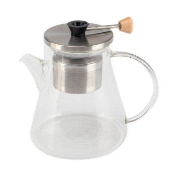 Cafeteira de vidro com infusor