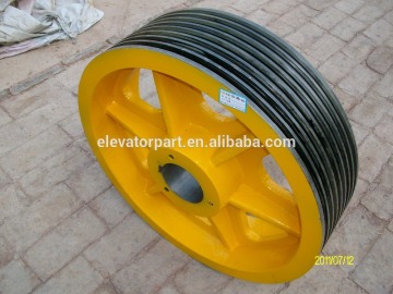 thyssen traction sheave for elevator traction system,elevator pulley sheave,elevator traction sheave