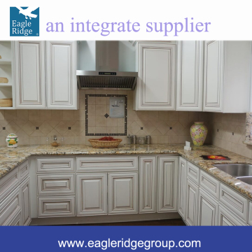 Beech Wood Antique White KITCHEN CABINETS