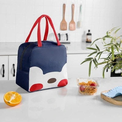 New Cartoon Cute Fun Insulation Bag Large Capacity Portable Lunch Box Bag