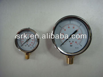 High quality All stainless steel pressure gauge