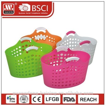 Plastic laundry basket with handle/laundry basket