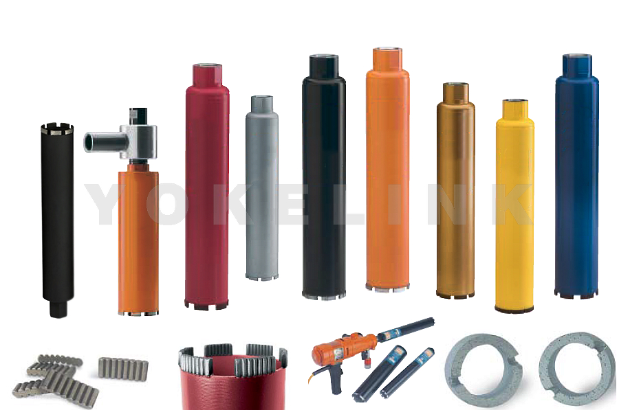 Yokelink Wet gyémánt magfúrófej Beton, vasbeton, tégla, blokk stb. fúrásához. Yokelink Wet Diamond Core Drill Bit For drilling concrete, reinforced concrete, brick, block etc.