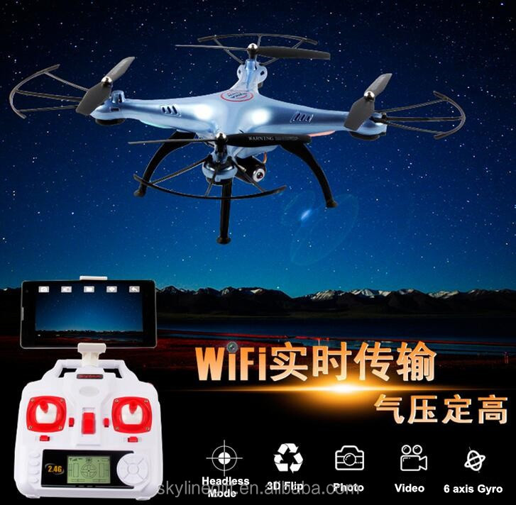 Height hold Syma X5HW FPV Drone quadcopter with camera and phone holder