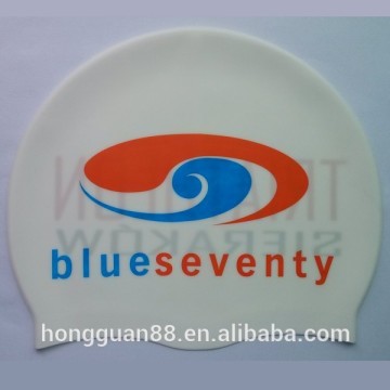 Colorful men women silicone swim cap