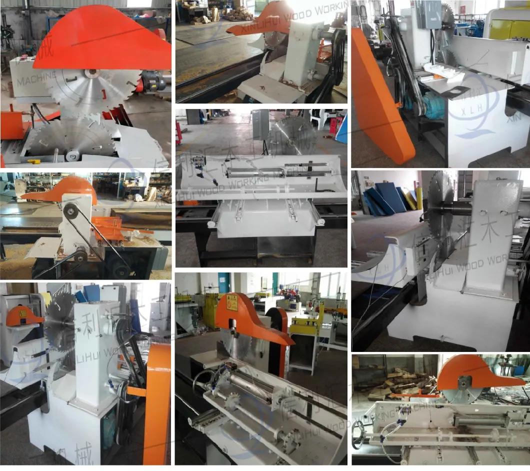 on-Site Installation Test Machine Log Push Table Saw Small Professional Production Roundwood Woodworking Mechanical Table Saw Fabrication Plate