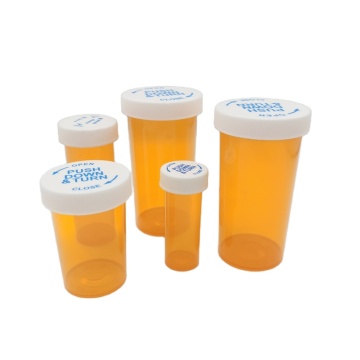 Wholesale Plastic Pharmacy Vials: Variety of Sizes with Reversible Child-Resistant Caps