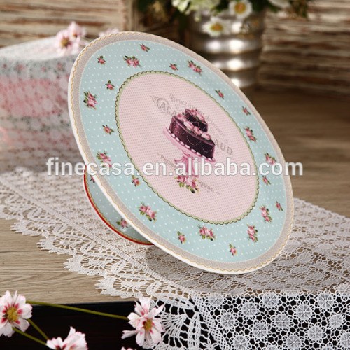 11 Inches Elegant Fine New Bone China Porcelain Cake Stand of Ice Cream