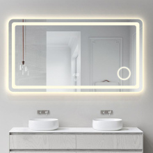 Anti-Fog LED Smart Mirror: Square Frameless Contemporary Bathroom Miroir