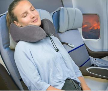 Comfity Roll Memory Foam Travel Pillow
