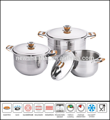 6Pcs large soup pot stock pot set