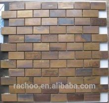 23x48mm random brick copper mosaic backsplash kitchen bathroom wall decorate tile