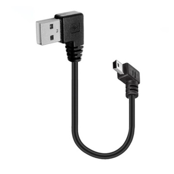 Mini USB Double Left Bent Data Cable