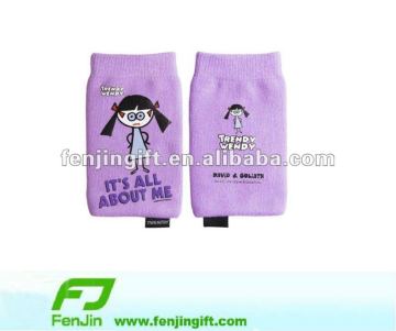 promotion knitted mobile socks,mobile pouch