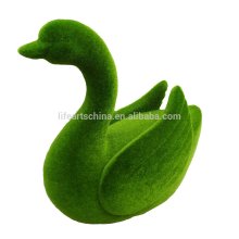 artificial moss, moss animal, moss swan, garden decor