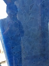 China Blue color glass marble