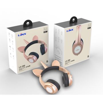 Newest Lighting cat ear Unicorn mixed headphone