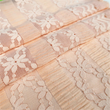 Customized Nylon Spandex Lace Fabrics For Women's Dress