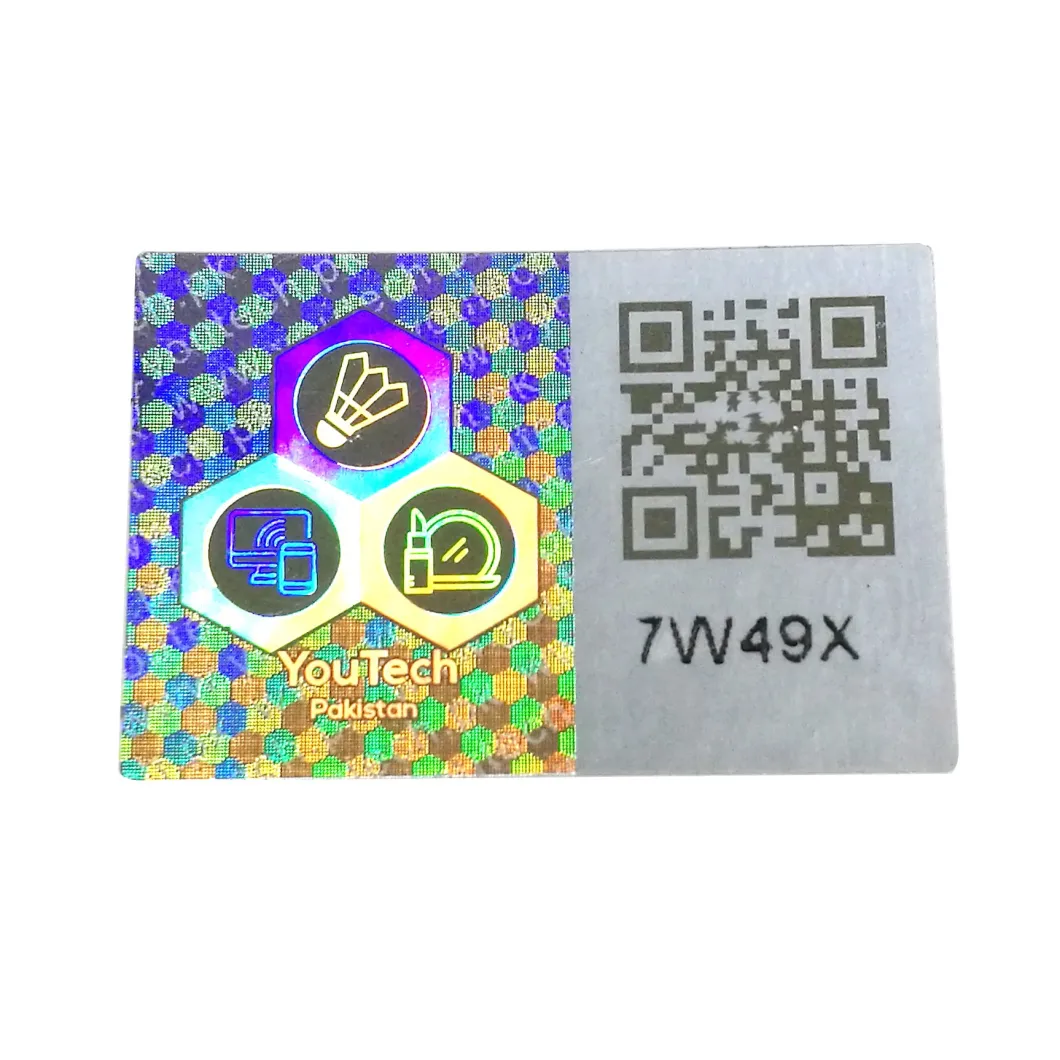 Custom Hot Sale Hologram Sticker with Qr Code