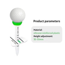 Durable Colorful Custom Logo Golf Tees - Melelinks 35-55mm Step Down Adjustable Plastic Tees