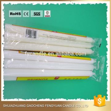 wholesale paraffin wax white fluted candles